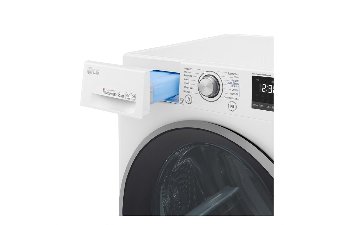 LG 8kg džiovinimo mašina,-10% klasė, RC80U2AV3W, thumbnail 10