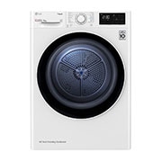 LG džiovyklė 8kg | RH3 serijos | D | Baltas | DUAL Inverter Heat Pump | WiFi | Auto Cleaning Condenser | Smart Pairing | RH80V3AV6N , RH80V3AV6N, RH80V3AV6N, thumbnail 1