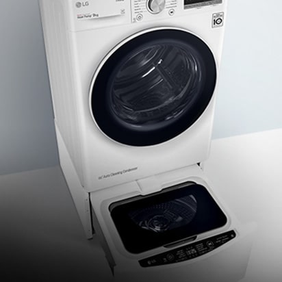 „TWINWash mini“ sumontavimas po džiovykle