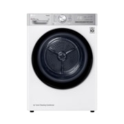 LG džiovyklė 9kg | RH9 serijos | C | Baltas | DUAL Inverter Heat Pump | WiFi | Auto Cleaning Condenser | Smart Pairing | RH90V9AV2QR , Priekis, RH90V9AV2QR, thumbnail 1