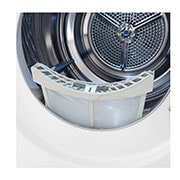 LG džiovyklė 9kg | RH9 serijos | C | Baltas | DUAL Inverter Heat Pump | WiFi | Auto Cleaning Condenser | Smart Pairing | RH90V9AV2QR , Dešinė, RH90V9AV2QR, thumbnail 4