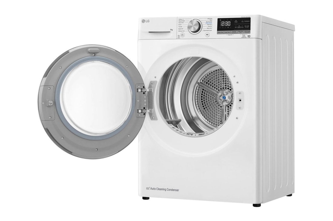 LG džiovyklė 9kg | RH9 serijos  | C | Baltas| DUAL Inverter Heat Pump | WiFi | Auto Cleaning Condenser | Smart Pairing | RH90V9AV4N, RH90V9AV4N, thumbnail 8