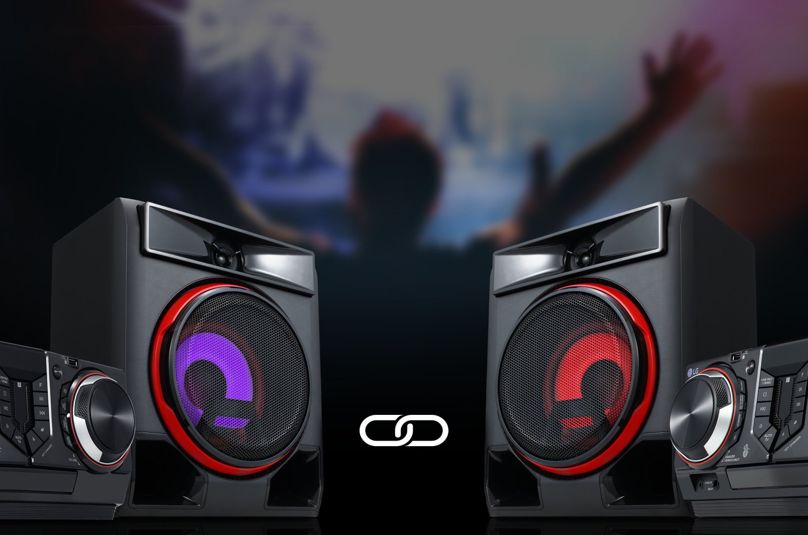 Padvigubink garsą su „Wireless Party Link“ funkcija