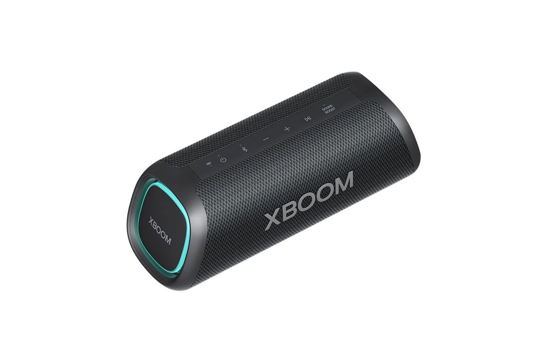 LG XBOOM Go XG5QBK, Diagonal 30 degree view with the left side forward, XG5QBK, thumbnail 4