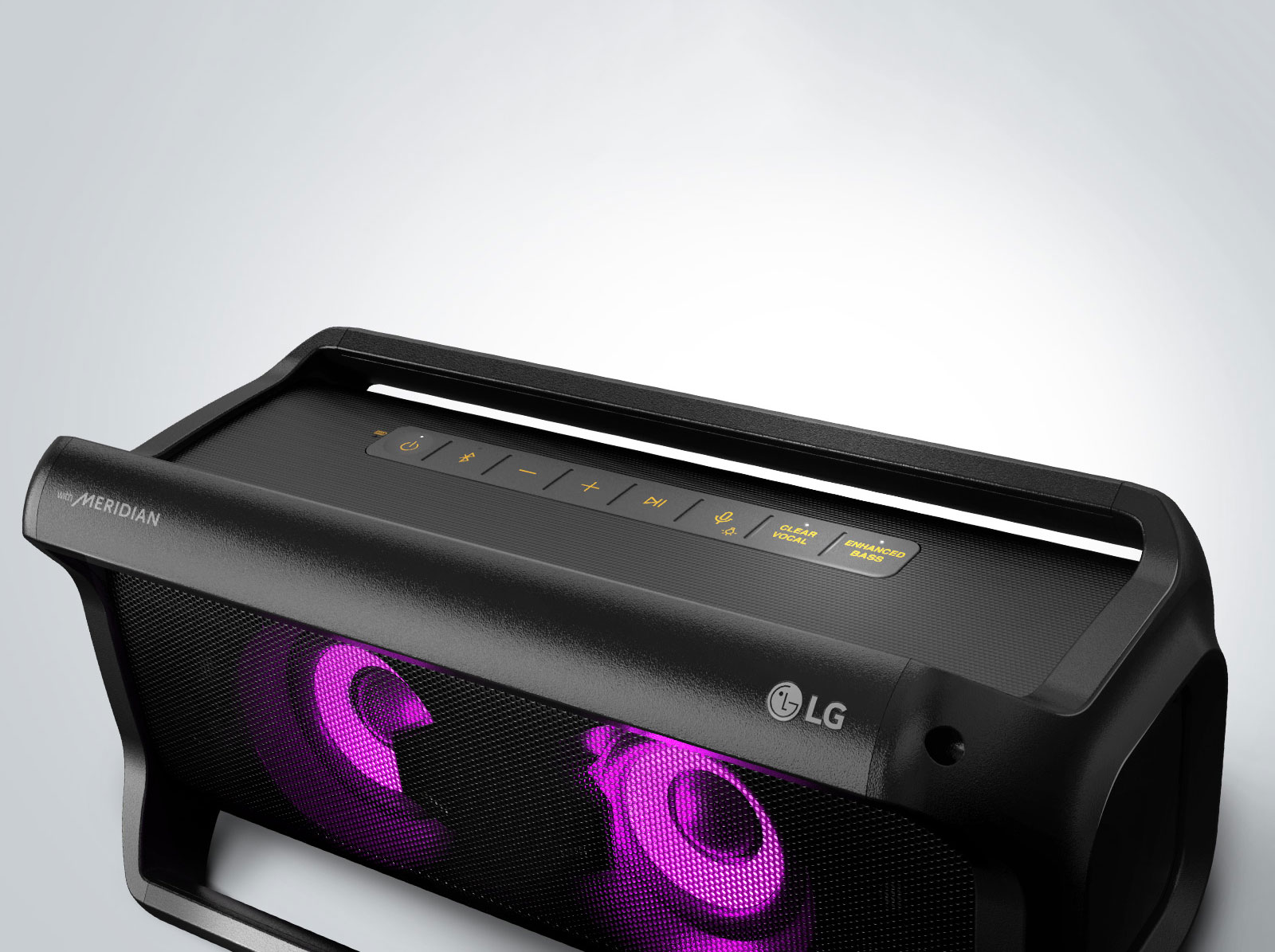 Funkcijos „Enhanced Bass“ ir „Clear Vocal“