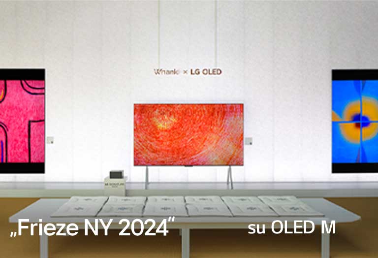 Meno kūrinys, atvaizduotas OLED M ekrane.