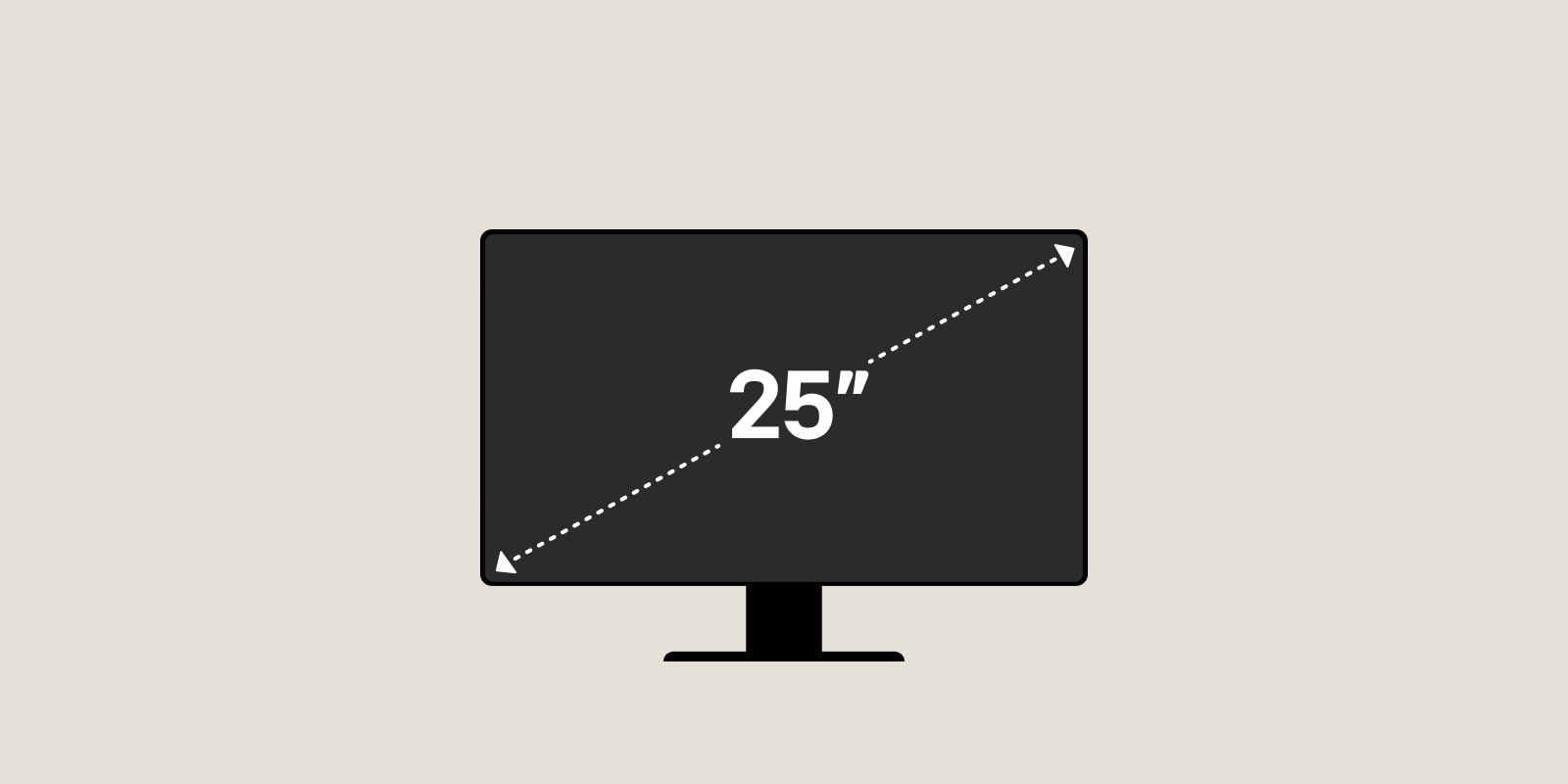 Ilustratīvs video, kurā redzami dažādu izmēru LG UltraGear monitoru ekrāni un diagonāla līnija, kas norāda, kā mērīt monitora ekrāna izmēru.
