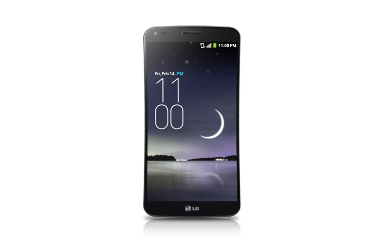 LG „LG G Flex“ Android išmanusis telefonas su 2,26 GHz 4 branduolių procesoriumi, 6'' „P-OLED“ ekranu ir 13MP fotoaparatu., D955