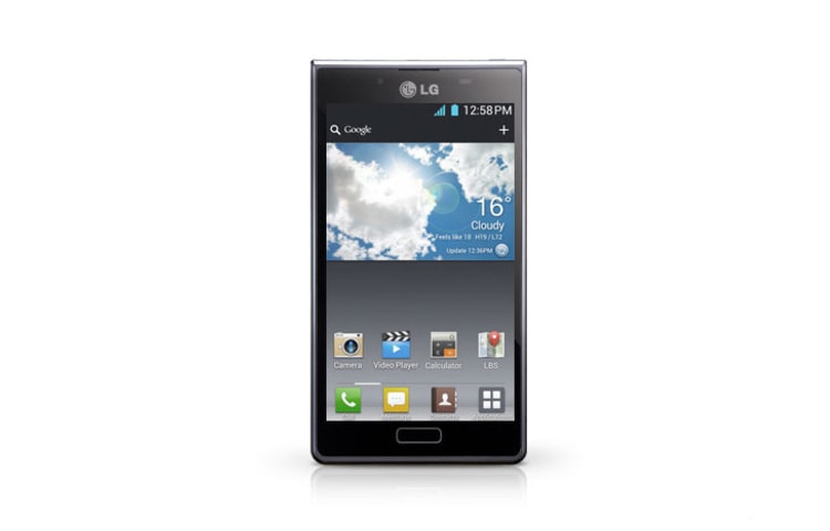 LG „LG Optimus L7“ Android išmanusis telefonas su 1 GHz vieno branduolio procesoriumi, 4,3'' ekranu ir pažangiu 5MP fotoaparatu., P700