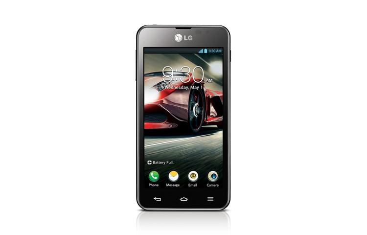 LG „LG Optimus F5“ išmanusis telefonas su 1,2 dviejų branduolių procesoriumi ir 4,3 colio IPS ekranu., P875