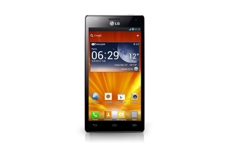 LG „LG Optimus 4X HD“ Android išmanusis telefonas su 1,5 GHz 4 branduolių procesoriumi, 4,7'' „True HD IPS“ ekranu ir 8MP fotoaparatu., P880