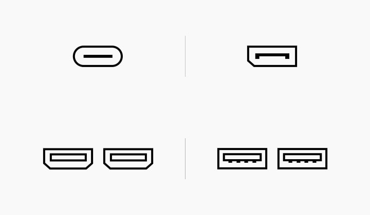 L’écran présente une visioconférence, tandis que du son est émis des enceintes au bas de l’écran. Dans le coin en bas à gauche, on voit un logo MaxxAudio®.