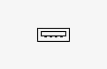 Icône USB&nbsp;en aval.