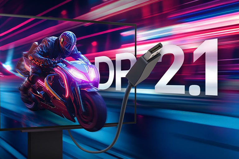 Plati DP 2.1 dažnių juosta lkeidžia pasiekti 480 Hz atsinaujinimo dažnį ir QHD raišką.