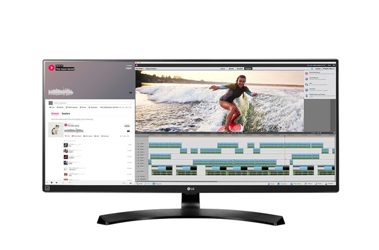 LG 34'' 21:9 UltraWide išlenktas WQHD IPS LED monitorius, 34UM88-P, thumbnail 1