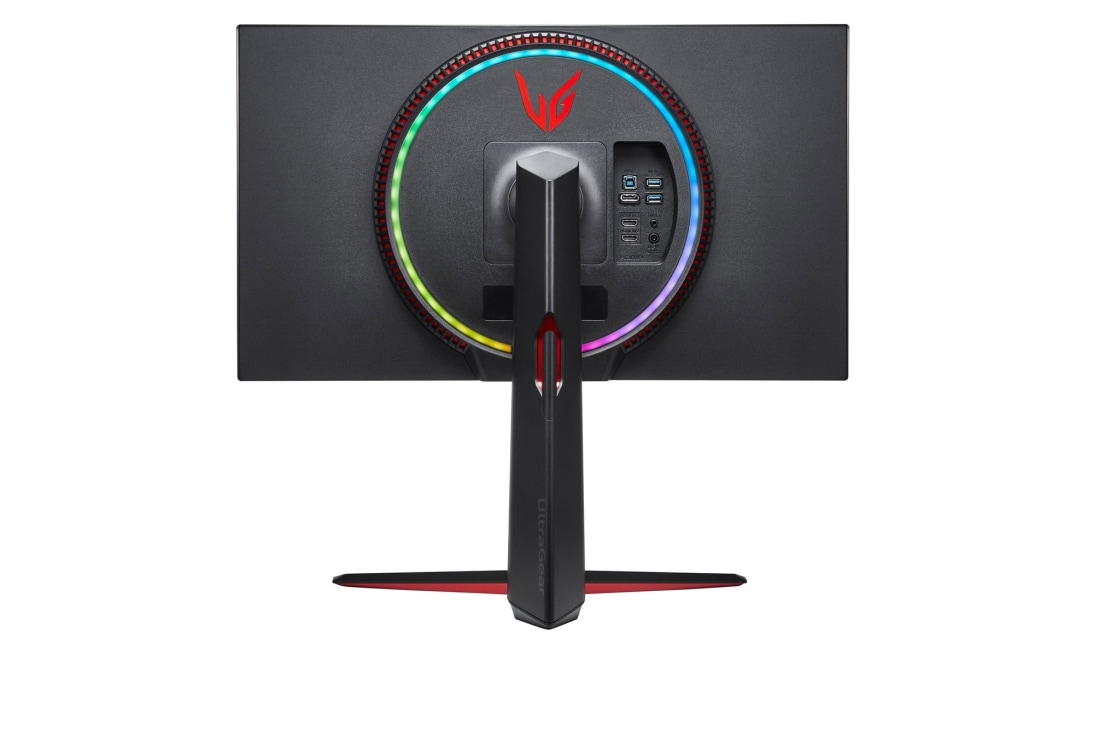 LG 27 colių UltraGear™ monitorius žaidimams, vaizdas iš galo su vaivorykštės spalvų „Sphere Lighting 2.0“, 27GN950-B, thumbnail 6