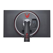 LG 27 colių UltraGear™ monitorius žaidimams, vaizdas iš galo stambiu planu su balta ir raudona „Sphere Lighting 2.0“, 27GN950-B, thumbnail 11