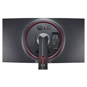 LG 34 colių UltraGear™ monitorius žaidimams, Vaizdas iš galo stambiu planu, prievadai ir „Sphere Lighting 2.0“, 34GN850-B, thumbnail 8