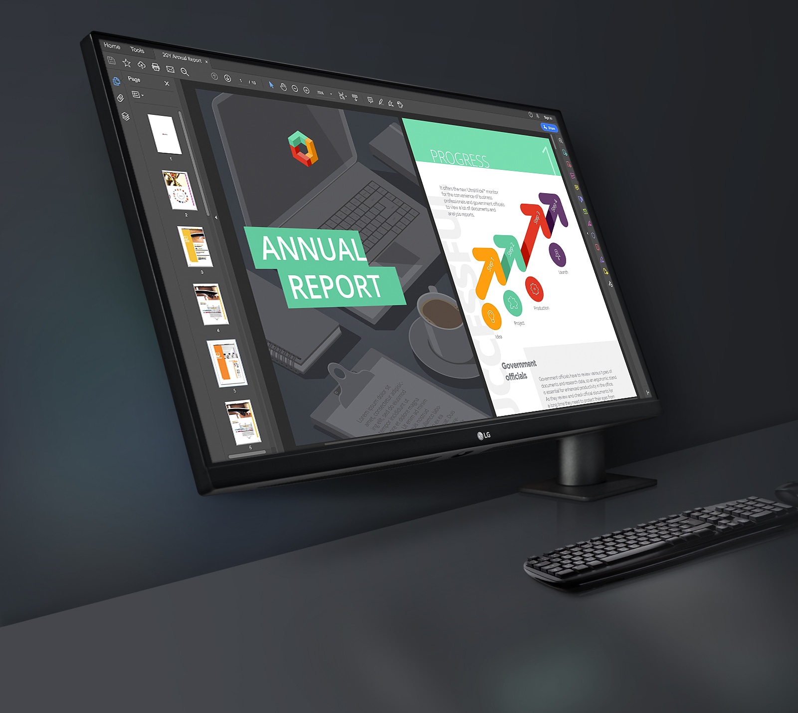 LG QHD monitorius „Ergo“: Sukurtas galvojant apie jus