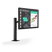 LG 27 colių Ergo LED monitorius, Perspektyvinis vaizdas, 27QN880-B, thumbnail 3