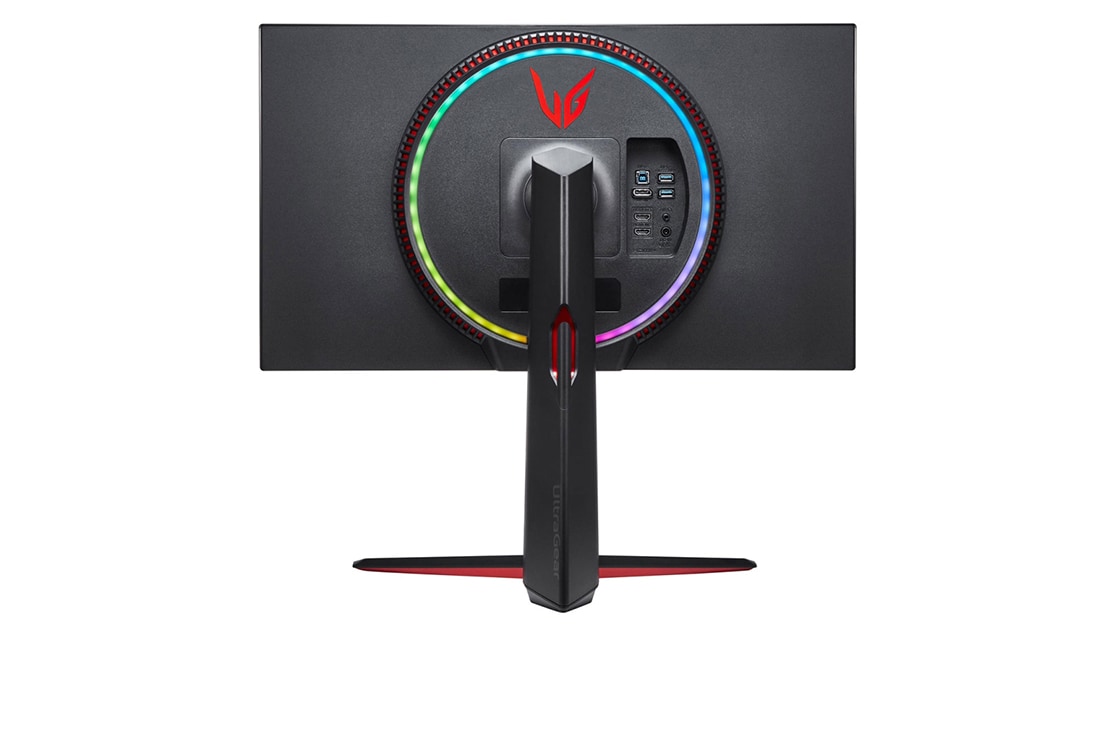 LG 27 colių UltraGear™ monitorius žaidimams, vaizdas iš galo su vaivorykštės spalvų „Sphere Lighting 2.0“, 27GN750-B, thumbnail 6