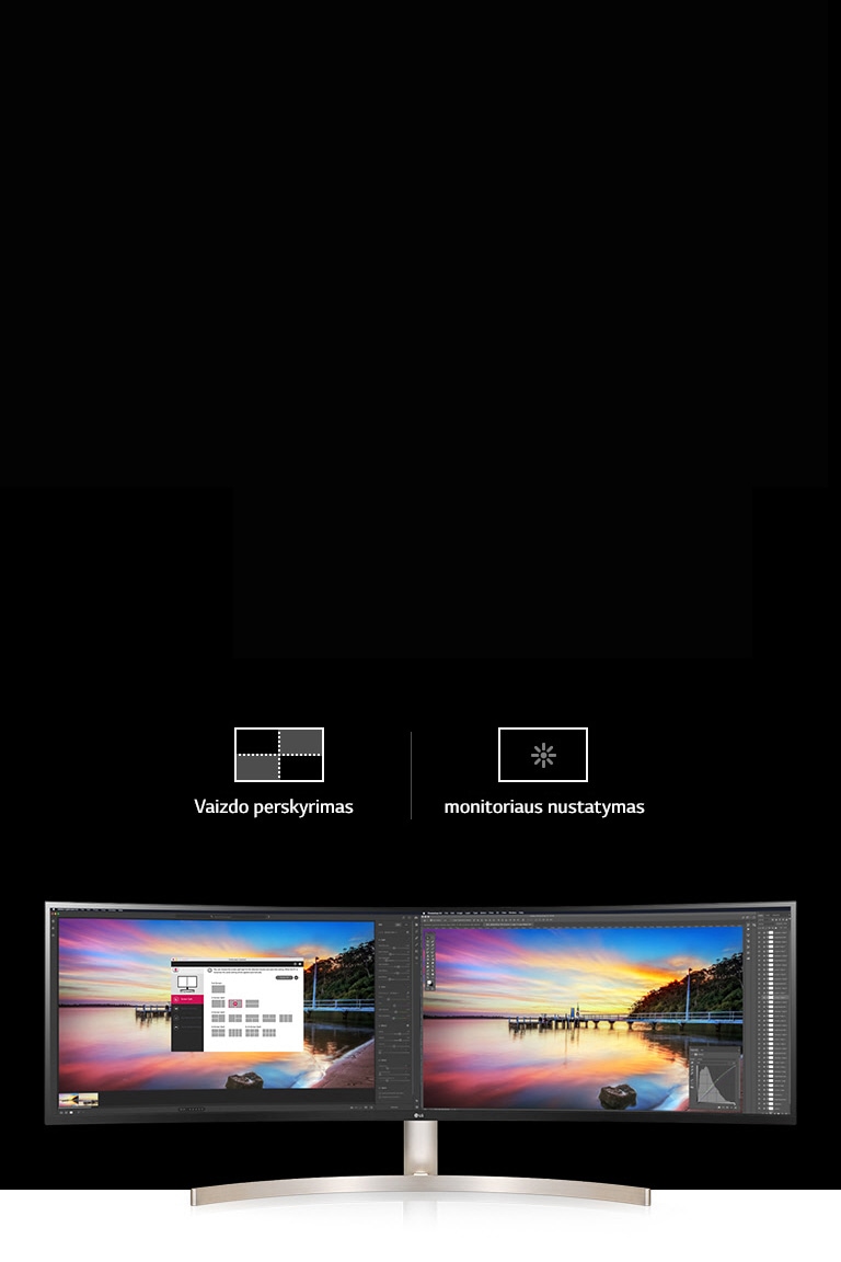 Universalūs ekrano nustatymai