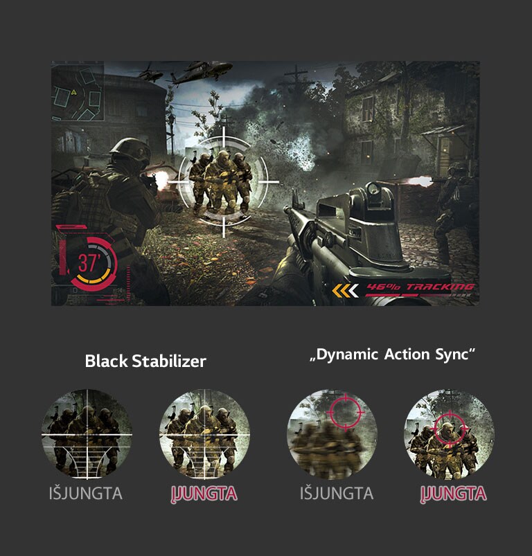 Optimizuotas veikimas žaidimų aplinkai naudojant žaidimų režimą.