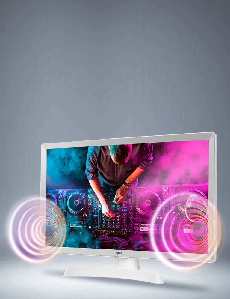 Įtraukiantį garsą perteikiantys du 5 W stereofoninio garso garsiakalbiai