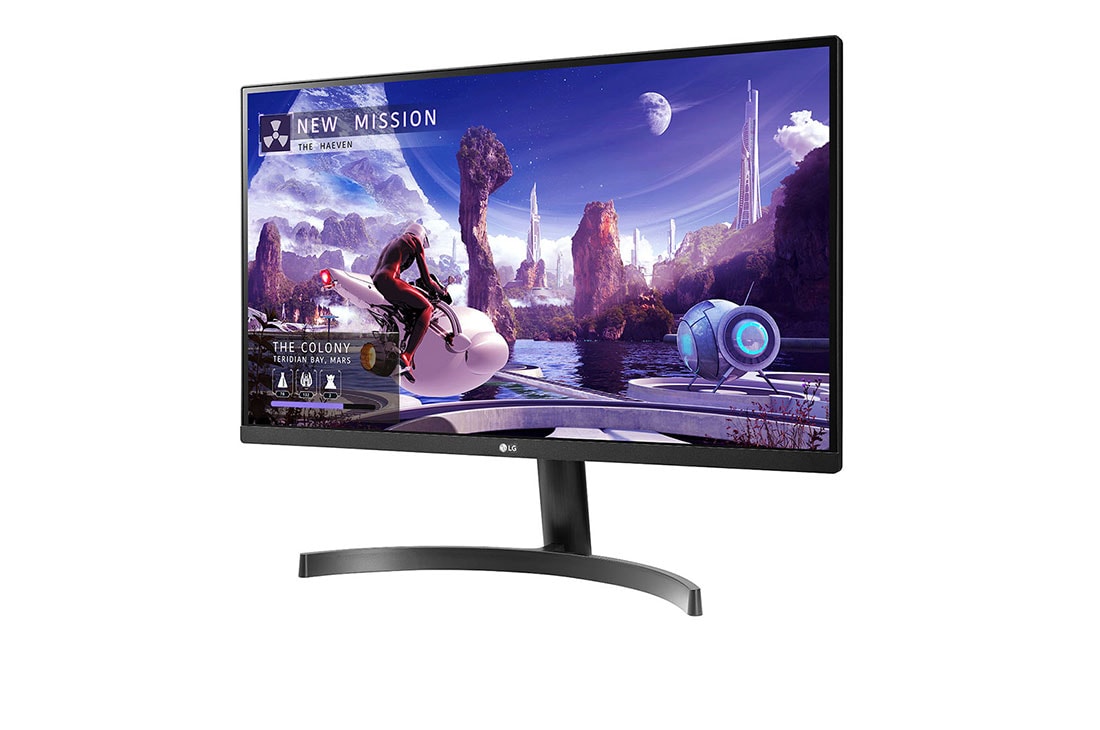 LG 27 colių QHD IPS monitorius , vaizdas -15 laipsnių iš šono, 27QN600-B, thumbnail 2