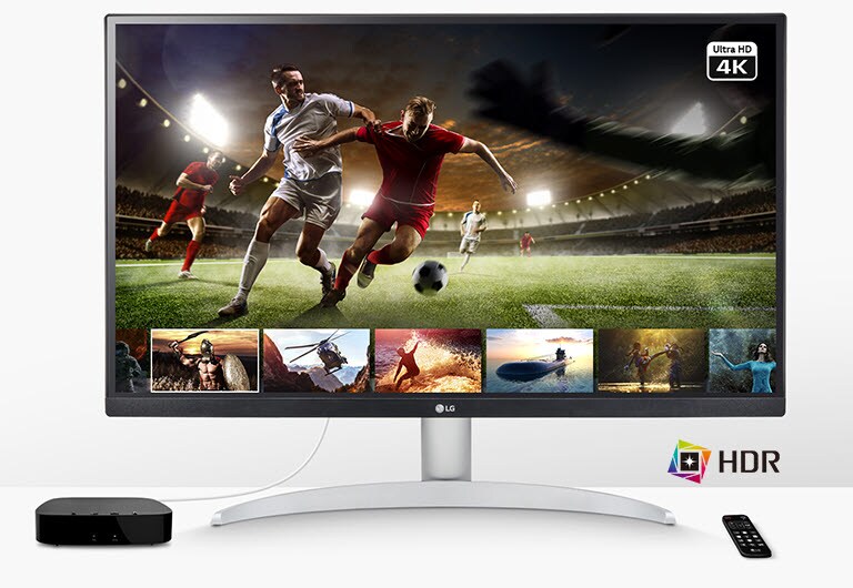 Naudodami šį monitorių naudotojai gali mėgautis 4K ir HDR turiniu