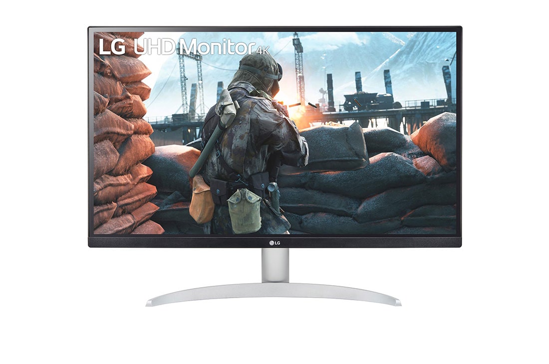 LG 27 colių UHD 4K IPS monitorius , vaizdas iš priekio, 27UP600-W