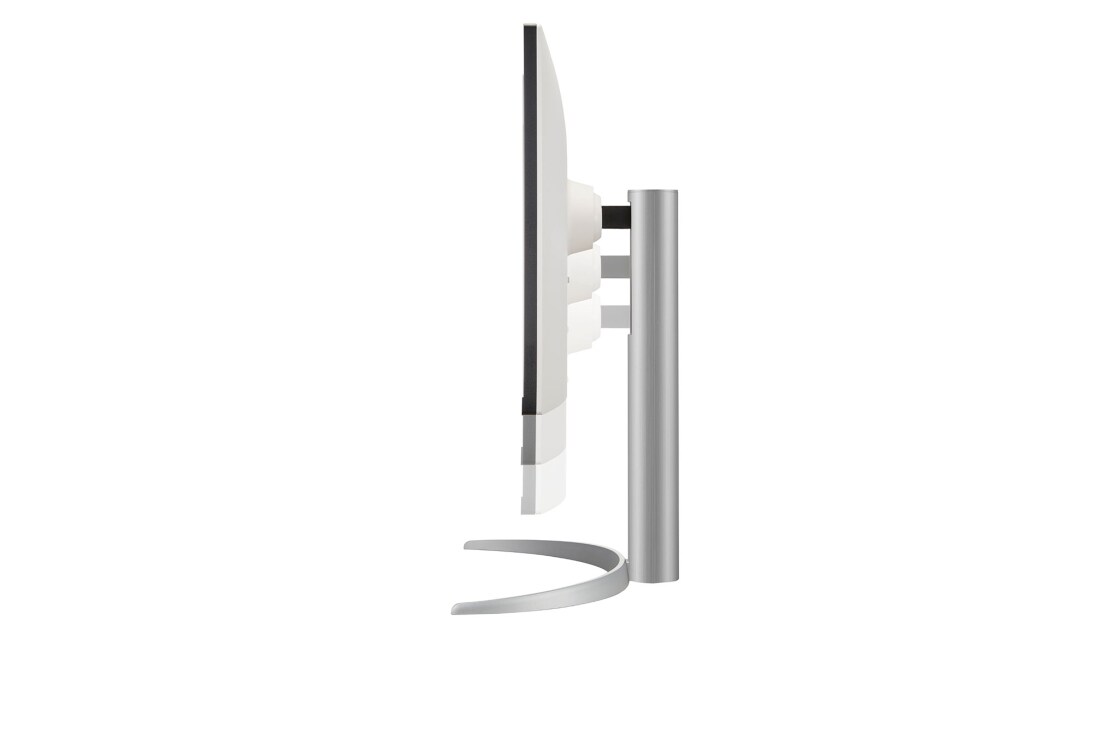 LG 27 colių UHD 4K IPS monitorius, reguliuojant aukštį žemyn judančio monitoriaus vaizdas iš šono, 27UP650-W, thumbnail 9
