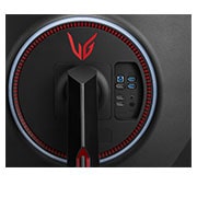 LG 38 colių UltraGear™ monitorius žaidimams, prievadų vaizdas stambiu planu baltų atspalvių šviesoms esant įjungtoms, 38GN950-B, thumbnail 10