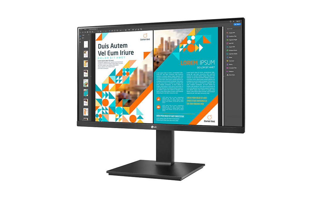 LG 24 colių QHD IPS monitorius, vaizdas +15 laipsnių iš šono, 24QP550-B, thumbnail 2