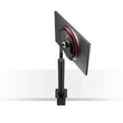 LG 27 colių UltraGear™ monitorius žaidimams, +70 laipsnių pasukto monitoriaus perspektyvinis vaizdas iš galo, 27GN880-B, thumbnail 12