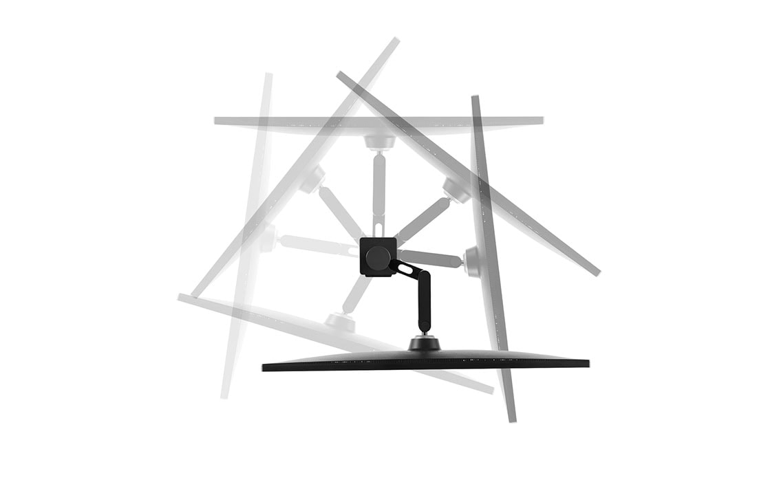 LG 32 colių UltraFine™ monitorius, Vaizdas iš šono, monitorius paverstas žemyn, 32UN880-B, thumbnail 6