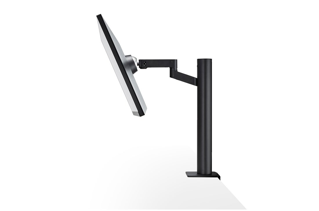 LG 27 colių Ergo IPS monitorius, palenkto žemyn monitoriaus vaizdas iš šono, 27UN880-B, thumbnail 8