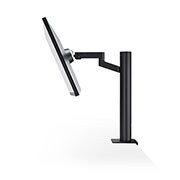 LG 27 colių Ergo IPS monitorius, palenkto žemyn monitoriaus vaizdas iš šono, 27UN880-B, thumbnail 8