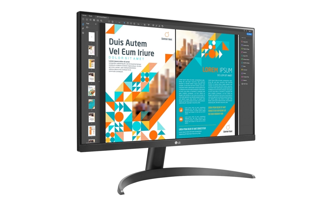 LG 24 colių QHD IPS monitorius , perspektyvinis vaizdas, 24QP500-B, thumbnail 4