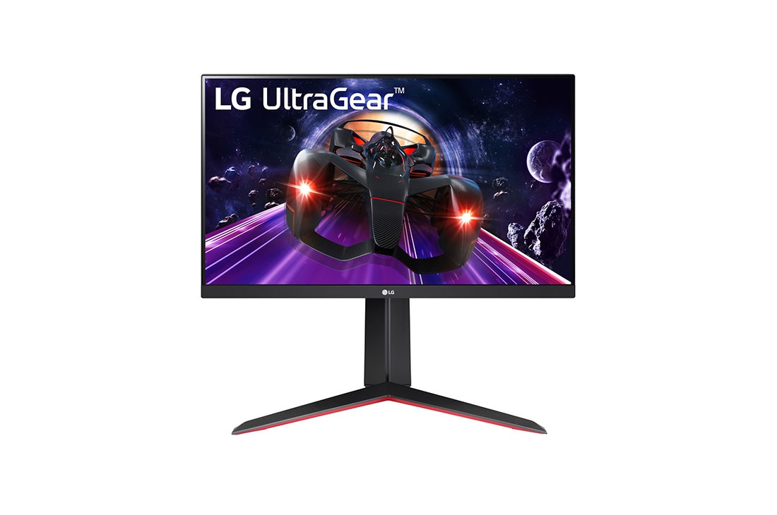 LG 24 colių UltraGear™ monitorius žaidimams, vaizdas iš priekio, 24GN650-B