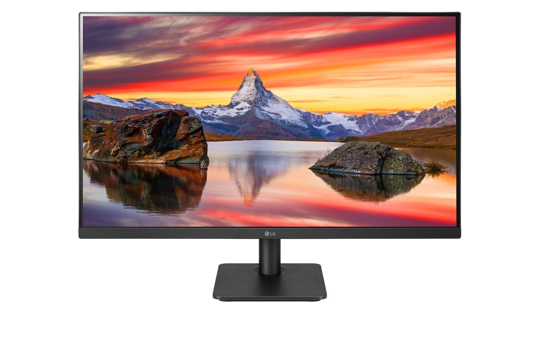 LG 27 colių Full HD IPS monitorius, vaizdas iš priekio, 27MP400-B