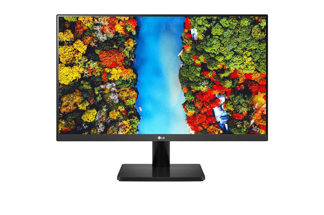 LG 24 colių Full UHD IPS monitorius, vaizdas iš priekio, 24MP500-B