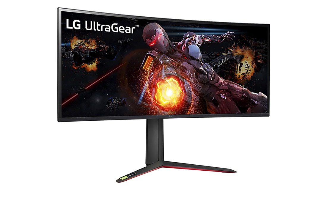 LG 33 colių UltraGear™ monitorius žaidimams, vaizdas +15 laipsnių iš šono, 34GP950G-B, thumbnail 3