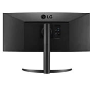 LG 34 col. 21:9 lenktas „UltraWide™“ QHD (3440 × 1440) monitorius, vaizdas iš galo, 34WP85C-B, thumbnail 6