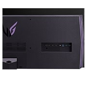 LG 48” UHD 4K OLED žaidimų monitorius „UltraGear™, prievadų vaizdas stambiu planu įvairių su veikiančiomis lemputėmis, 48GQ900-B, thumbnail 11