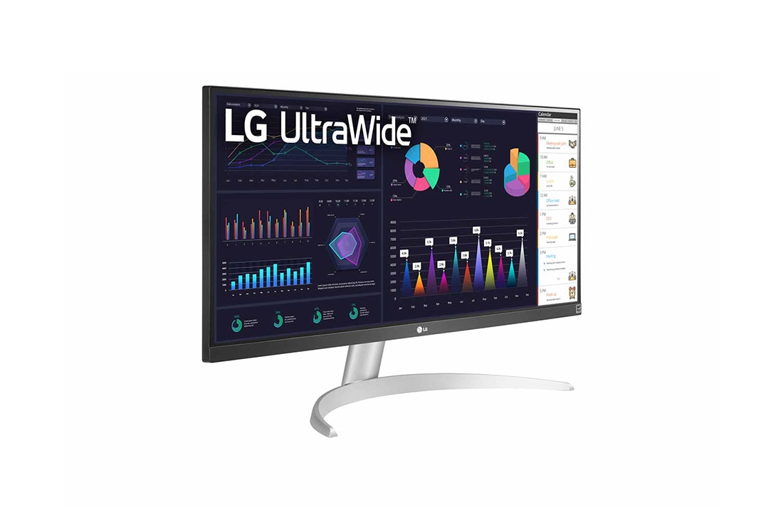 LG 29 col. 21:9 „UltraWide™“ „Full HD“ IPS monitorius su „AMD FreeSync™“, perspektyvinis vaizdas, 29WQ600-W, thumbnail 4