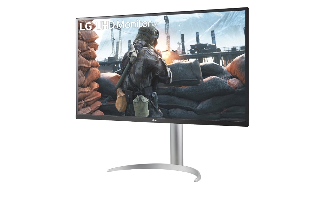LG 32 colių UHD 4K monitorius, vaizdas +15 laipsnių iš šono, 32UP550N-W, thumbnail 2