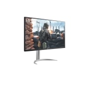 LG 32 colių UHD 4K monitorius, vaizdas +30 laipsnių iš šono, 32UP550N-W, thumbnail 5
