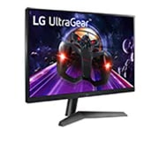 LG 23,8 col. „UltraGear™ Full HD IPS 1ms (GtG)“ žaidimų monitorius, perspektyvinis vaizdas, 24GN60R-B, thumbnail 5