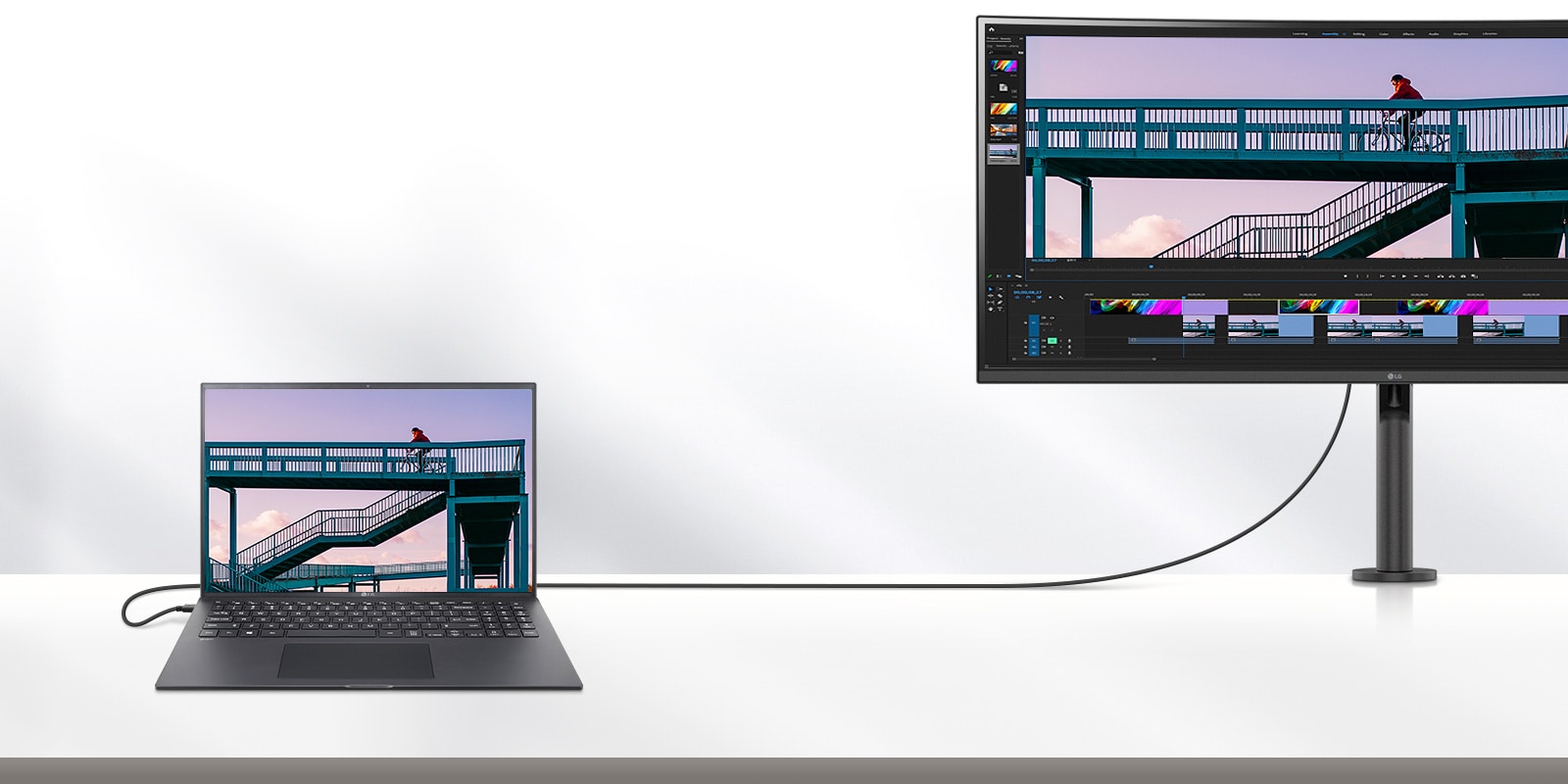 Naudojant „USB Type-C™“ užtikrinamas valdymo ir prijungimo patogumas